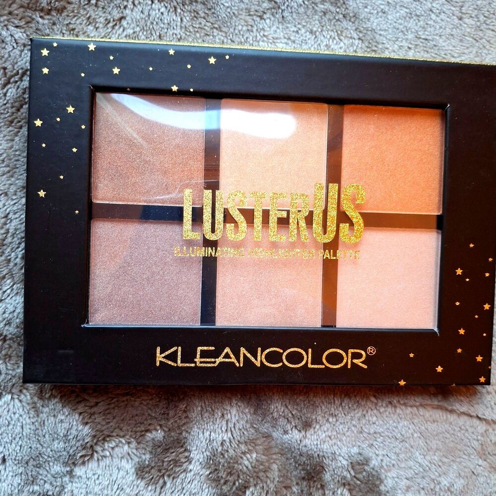 Kleancolor Foil Metallic Highlighter Palette - Glow Kit 0.74 oz 6 Shades New
